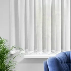 Hotová záclona ELENA bílá - na pásce Víkendová Akce
