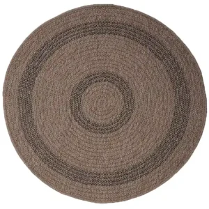 Koberec Indiana 08866A JUTE / BLACK kruh Expresní Doručení