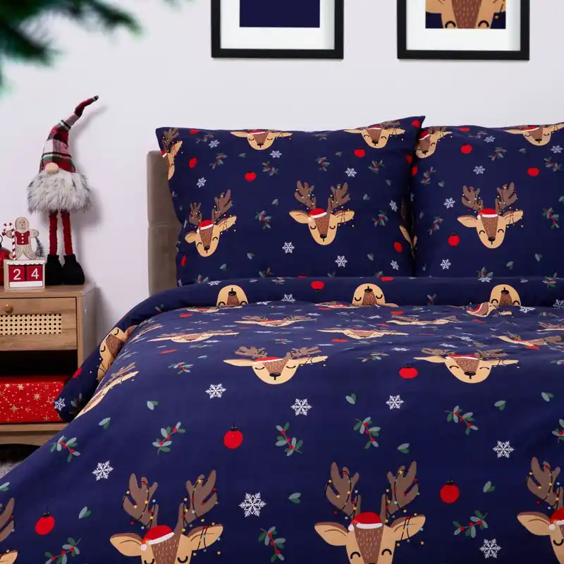 Ložní souprava RUDOLPH s vánočním vzorem 858517 Koupit Online