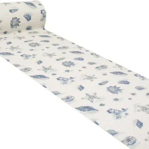 Hit Sezóny Koupelnová pěnová rohož softy-tex 820 krémová/modrá, mušle