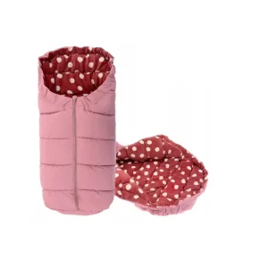 Zlevněný Dětský spací pytel DOTS PINK/BURGUNDY