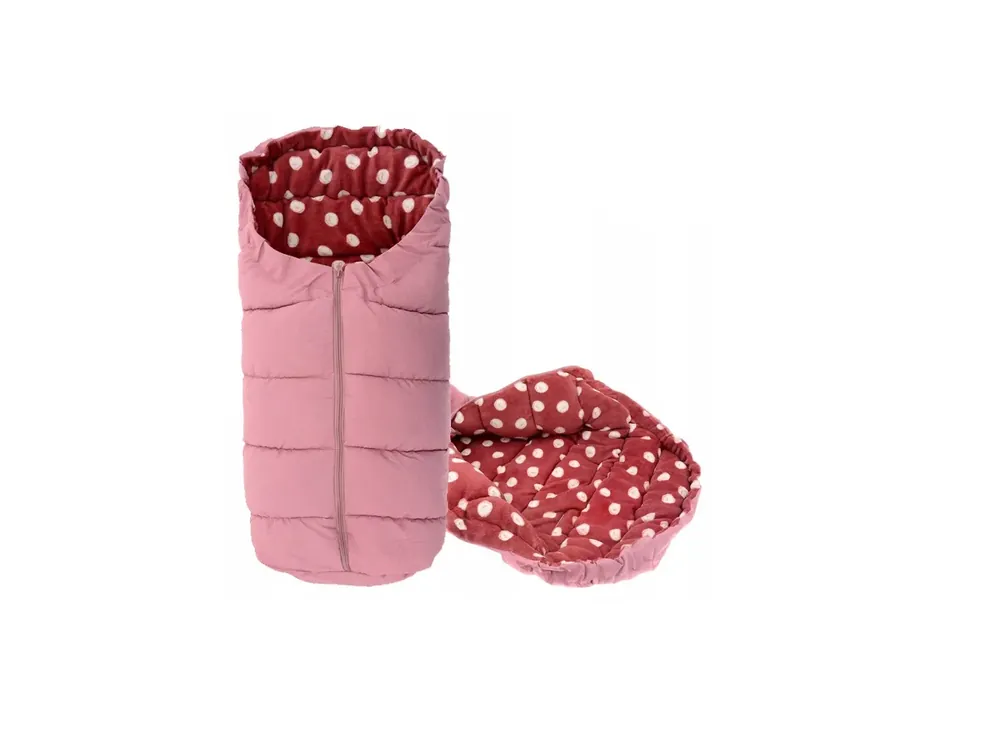 Zlevněný Dětský spací pytel DOTS PINK/BURGUNDY