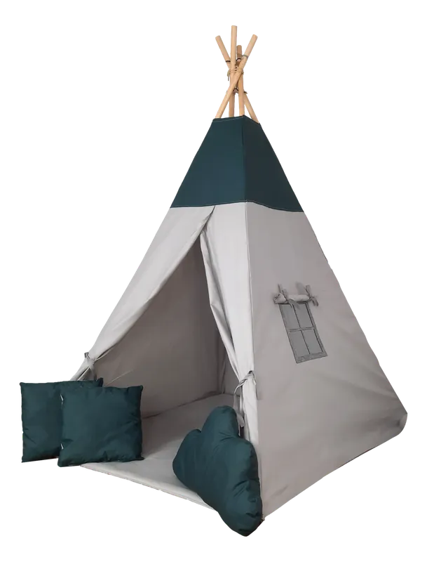 Dětský stan Tipi lahvově zelený Výhodná Nabídka