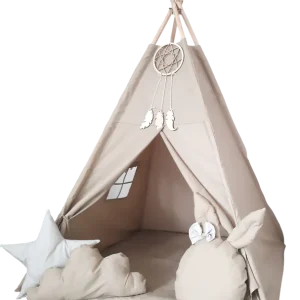 Dětský stan Tipi Boho s lapačem snů Zlevněný