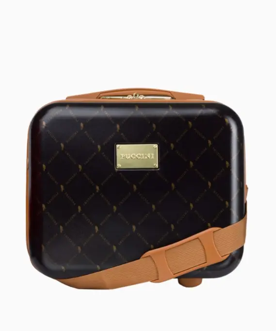 Hnědé cestovní pouzdro Saint Tropez s monogramem Speciální Cena