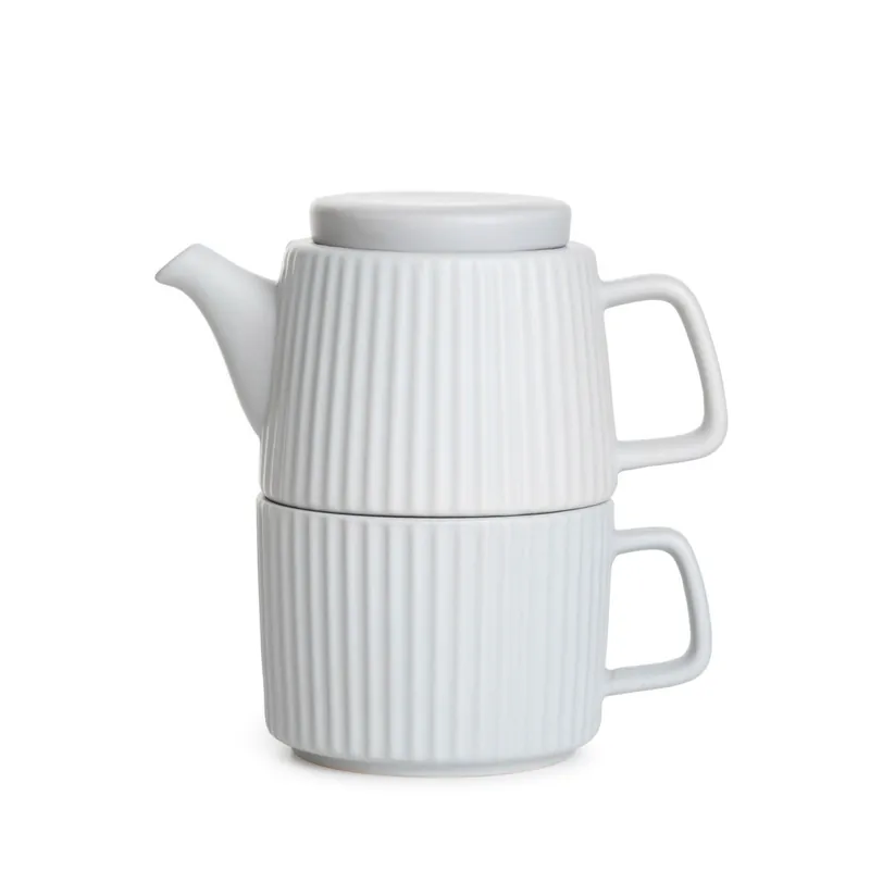 Džbán MULEN se šálkem, šedý 875613 650 ml Vrácení Zdarma