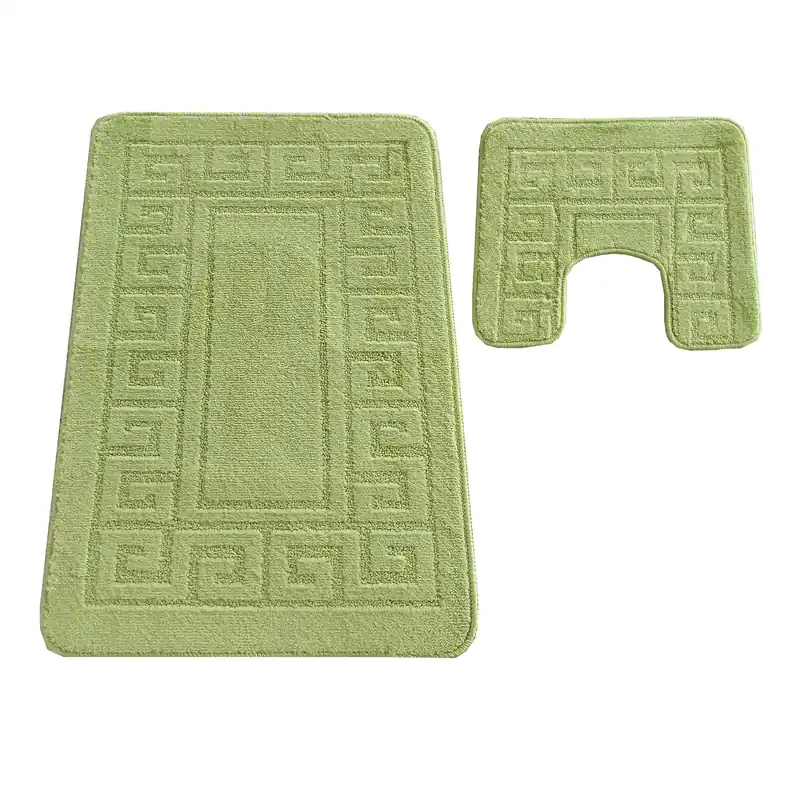 Nejprodávanější Sada koupelnových koberečků Montana Ethnic Phosphoric green