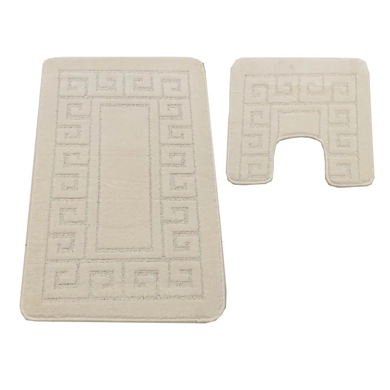 Sada koupelnových koberečků Montana Ethnic Pearl White Nejlepší Cena