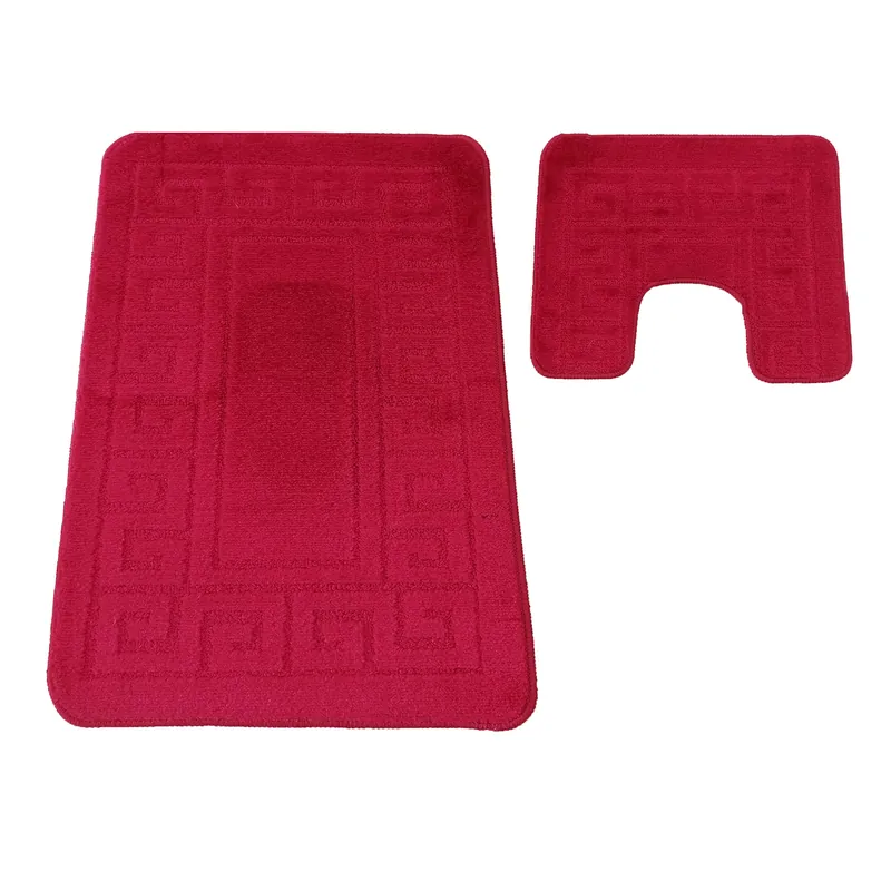 Sada koupelnových koberečků Montana Ethnic Burgundy Akční Cena