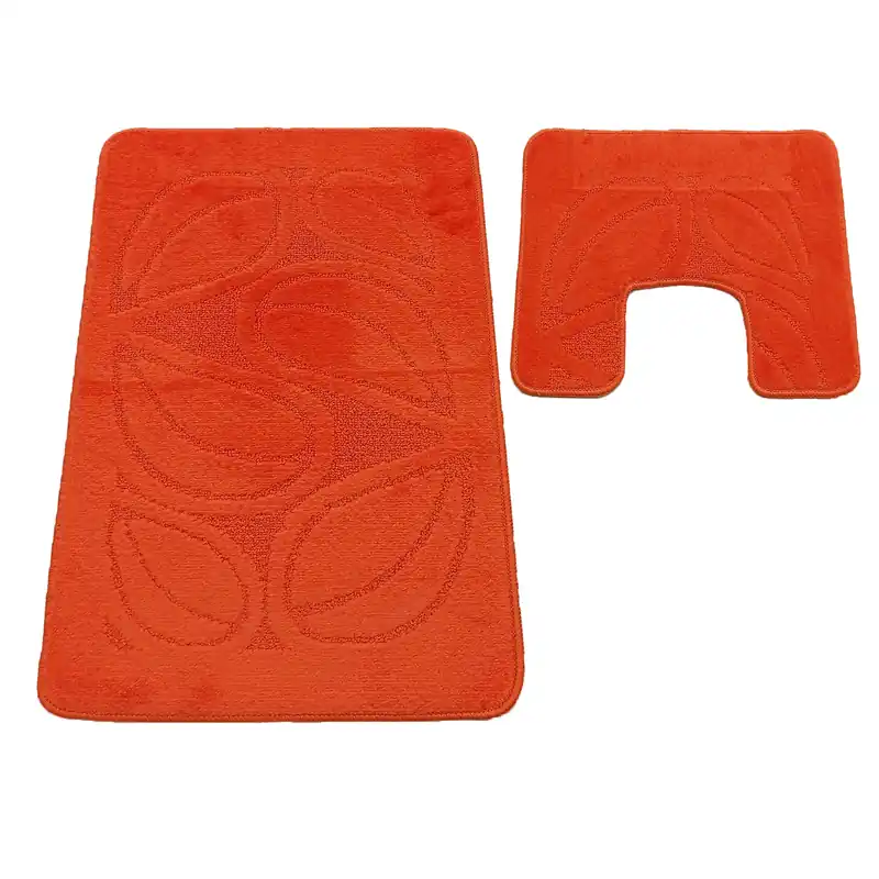 Sada koupelnových koberečků Montana Flora Orange Nová Kolekce