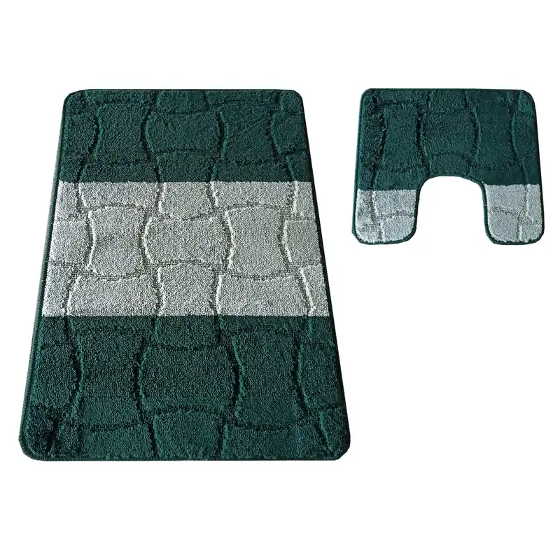 Sada koupelnových koberečků Montana Sariyer XL Hunter Green Autentický