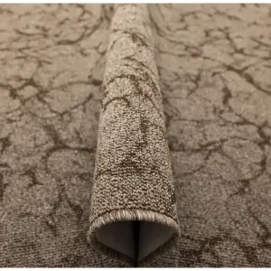 Bezpečná Platba Metrážový koberec Marble 90 mramor, hnědý / béžový