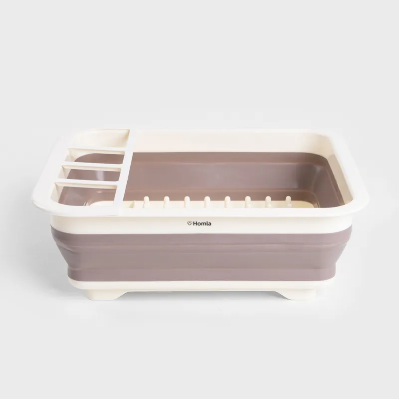 Odkapávač na nádobí EASY CLEAN skládací béžový / hnědý 723773 Poslední Šance