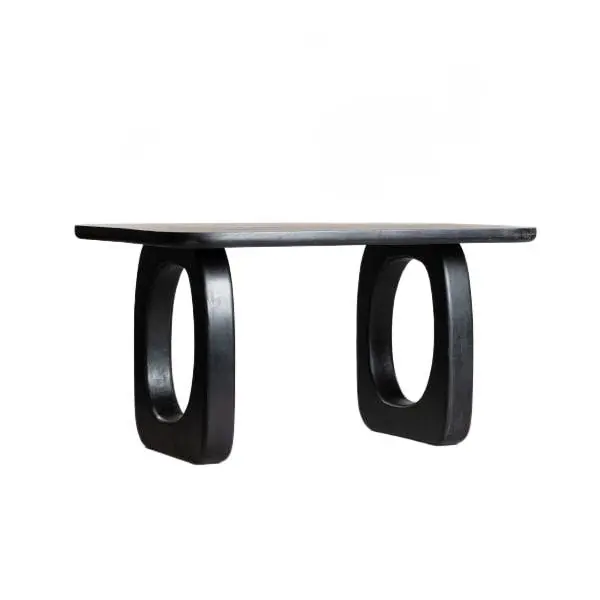 Coffee table ASTIR solid mango wood black 100x60x40 cm 711299 Horká Nabídka