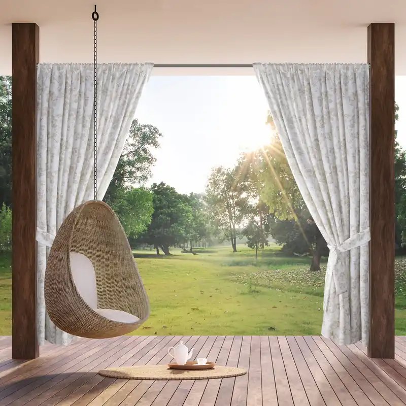 Hotový závěs GARDEN 12 krémový - s tunelem Vysoce Kvalitní