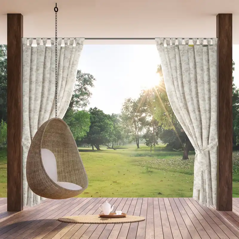 Bezpečná Platba Hotový závěs GARDEN 12 krémový - na průchodkách