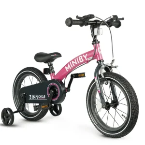 Dětské kolo Miniby 14" růžové Expresní Doručení