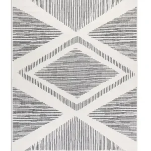 Oboustranný koberec Elle Decoration GEMINI Rhombus stříbrný Sezónní Sleva