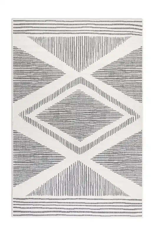 Oboustranný koberec Elle Decoration GEMINI Rhombus stříbrný Sezónní Sleva