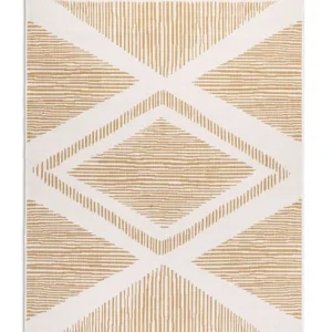 Vysoce Kvalitní Oboustranný koberec Elle Decoration GEMINI Rhombus ochre