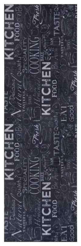 Hit Sezóny Koberec / Běhoun Hanse Home Cook & Clean Wild Kitchen Board černý / bílý