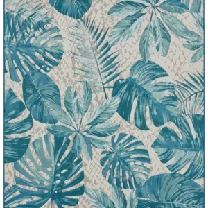 Vrácení Zdarma Koberec Hanse Home Flair Tropical Leaves tyrkysový