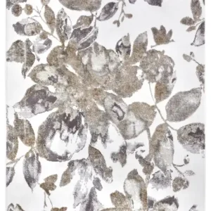 Koberec Hanse Home Shine Floral bílý / šedý / hnědý Akce
