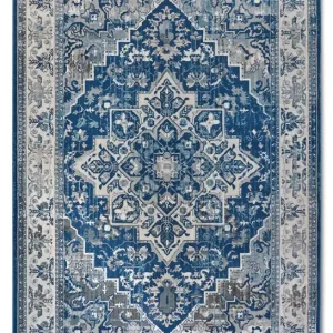 Koberec Villeroy & Boch Kollektion 1869 Jehanne modrý / krémový Dokud Zásoby Vydrží