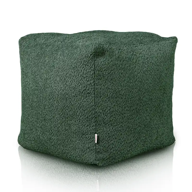Originální Taburetka Boucle tmavě zelená