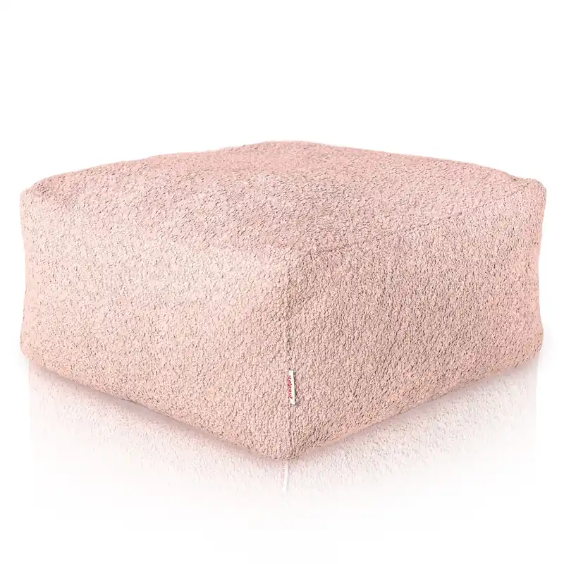 Ověřený Podnožka Boucle pudrově růžová kostka