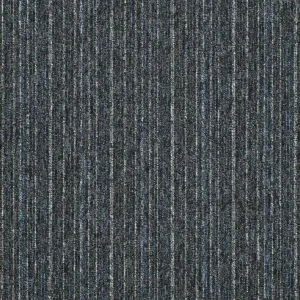Kobercové čtverce Sonar Sonar Lines 4578 černé / modré 50x50 cm Sleva