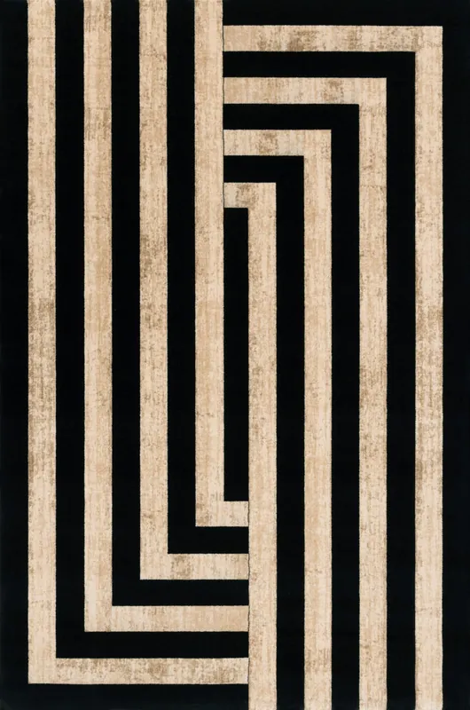Koberec Agnella Agnus Art Deco II černý Must-Have