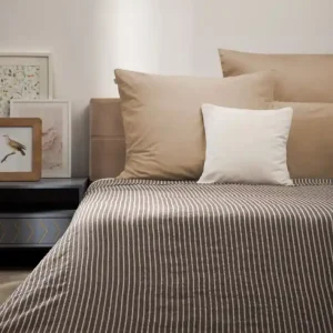 Přehoz na postel MAISIE s béžovými pruhy 715891 Koupit Online