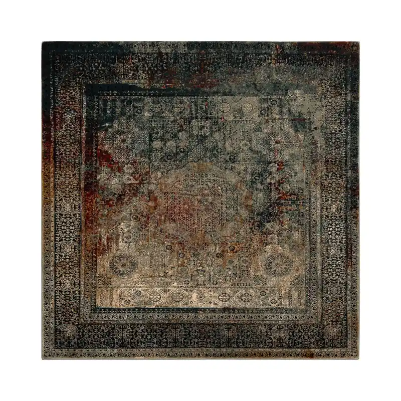 Originální Koberec OMEGA MAMLUK Vintage rozeta, smaragd