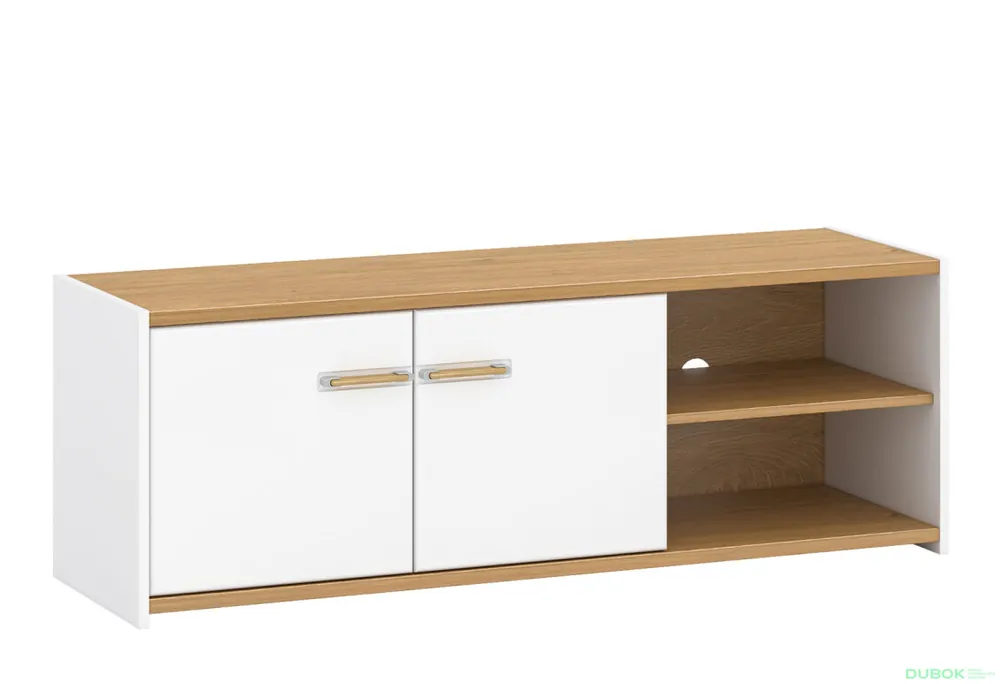 TV stolek 2d/140 bílý mat Adam Cenová Bomba