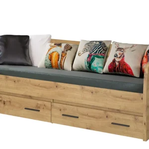 Expresní Doručení Postel 2s/90x200 s roštem dub artisan Ayson