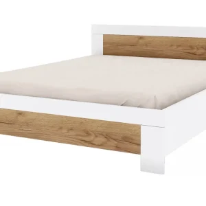Postel 160x200 dub craft tmavý / bílý Candy Akční Nabídka
