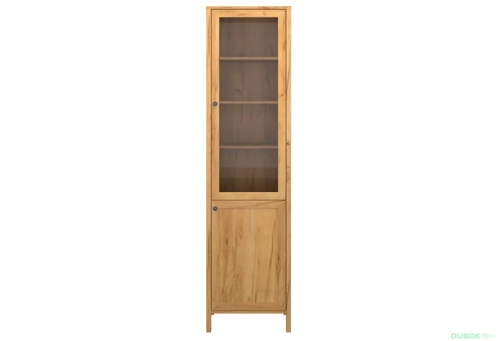 Must-Have Vitrína 1d1w dub craft zlatý Klark