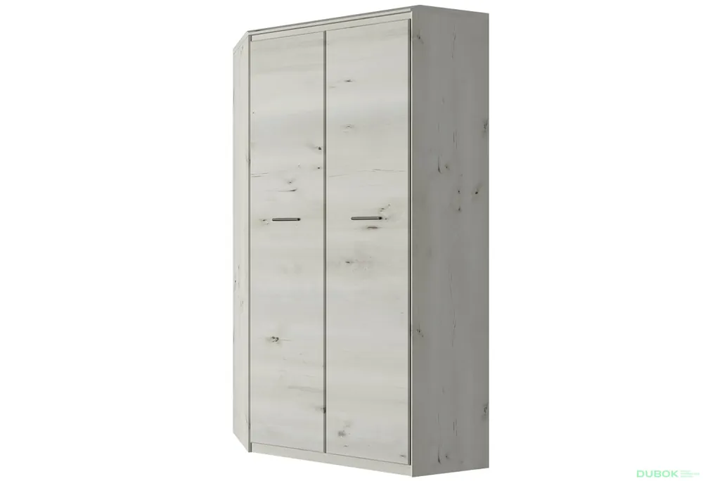 Rohová skříň 2d polární olše / onyx Nonell Vrácení Zdarma