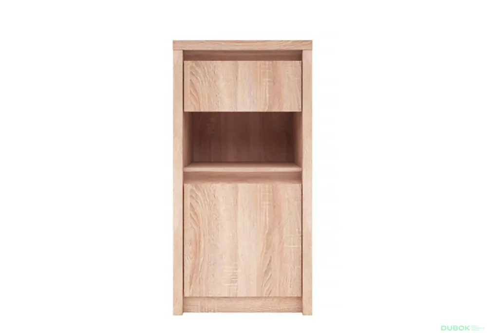 Aktuální Komoda s dvířky a zásuvkou Norton 46 cm Dub Sonoma