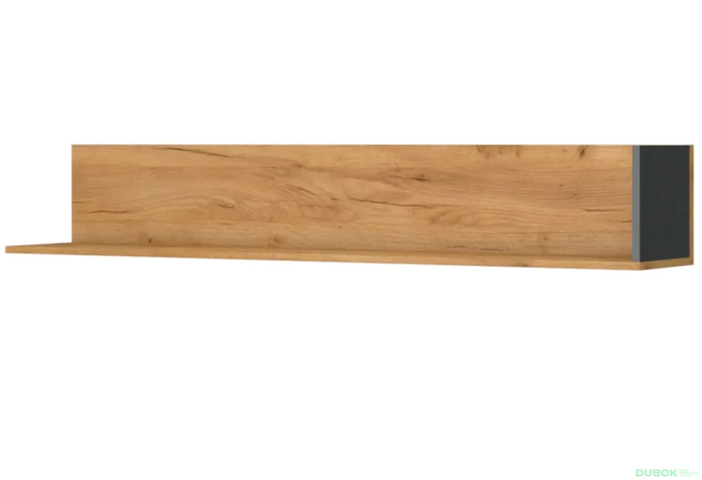 Top Prodej Police 155 dub craft zlatý / antracit Santes