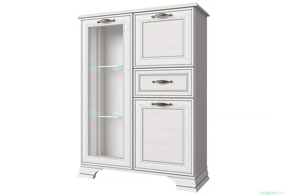 Akční Cena Komoda s mini barem 1d1w1s1b woodline krém Tiffany