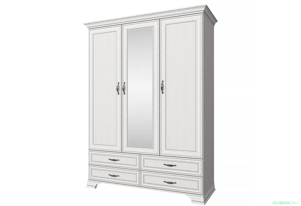 Skříň se zrcadlem 3d4s woodline krém Tiffany Ověřený