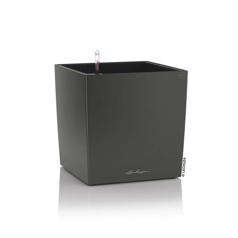 Vysoce Kvalitní Samozavlažovací květináč Lechuza Cube Premium 50 antracit