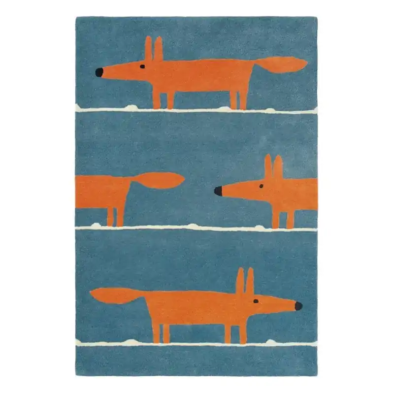 Cenový Hit Vlněný kusový koberec Scion Mr. Fox Denim 25318 (120 x 180)