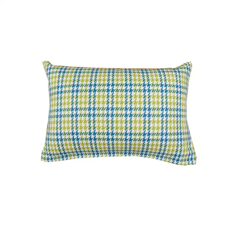 Dekorační polštář Habitat s modrozelenou kohoutí stopou (40 x 60) Cenová Bomba