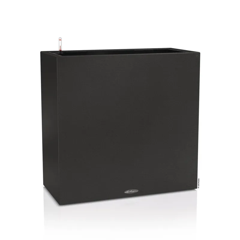 Vysoký samozavlažovací truhlík Lechuza Canto Stone 80 wide černý Must-Have