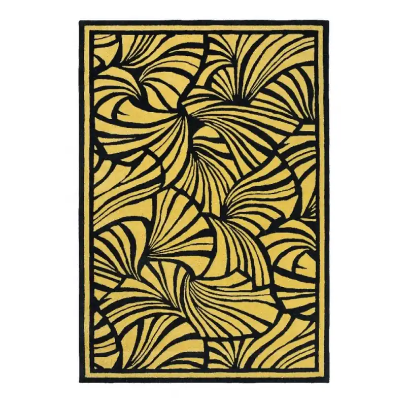 Koupit Online Vlněný kusový koberec Japanese Fans Gold 39305 (250 x 350)