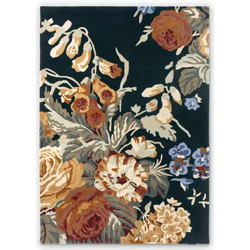 Vlněný kusový koberec Sanderson Stapleton Park navy burnt orange 45318 (200 x 280) Must-Have