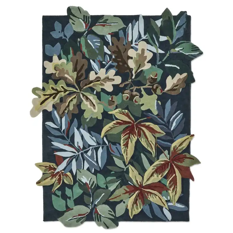 Akce Vlněný kusový koberec Sanderson Robin´S Wood Forest green 146508 (250 x 350)